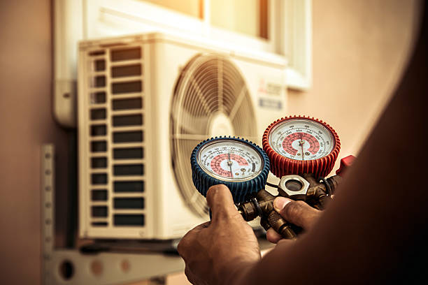 Professional Hvac technician working in North Canton, OH